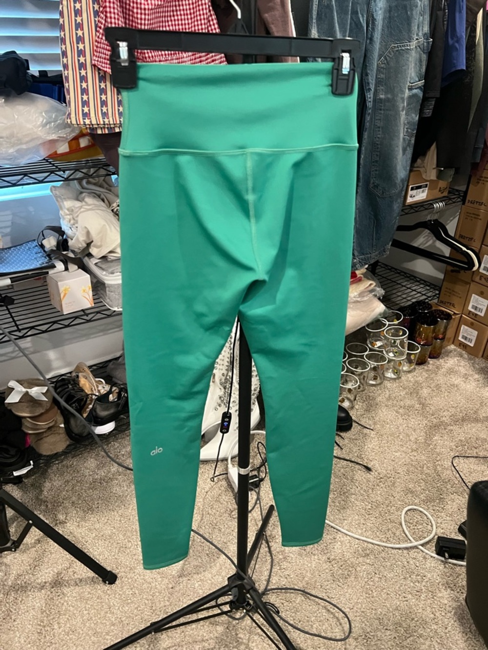 ALO Yoga High-Waist Airlift Legging In Spruce Green SMALL NWOT - Picture 4 of 5
